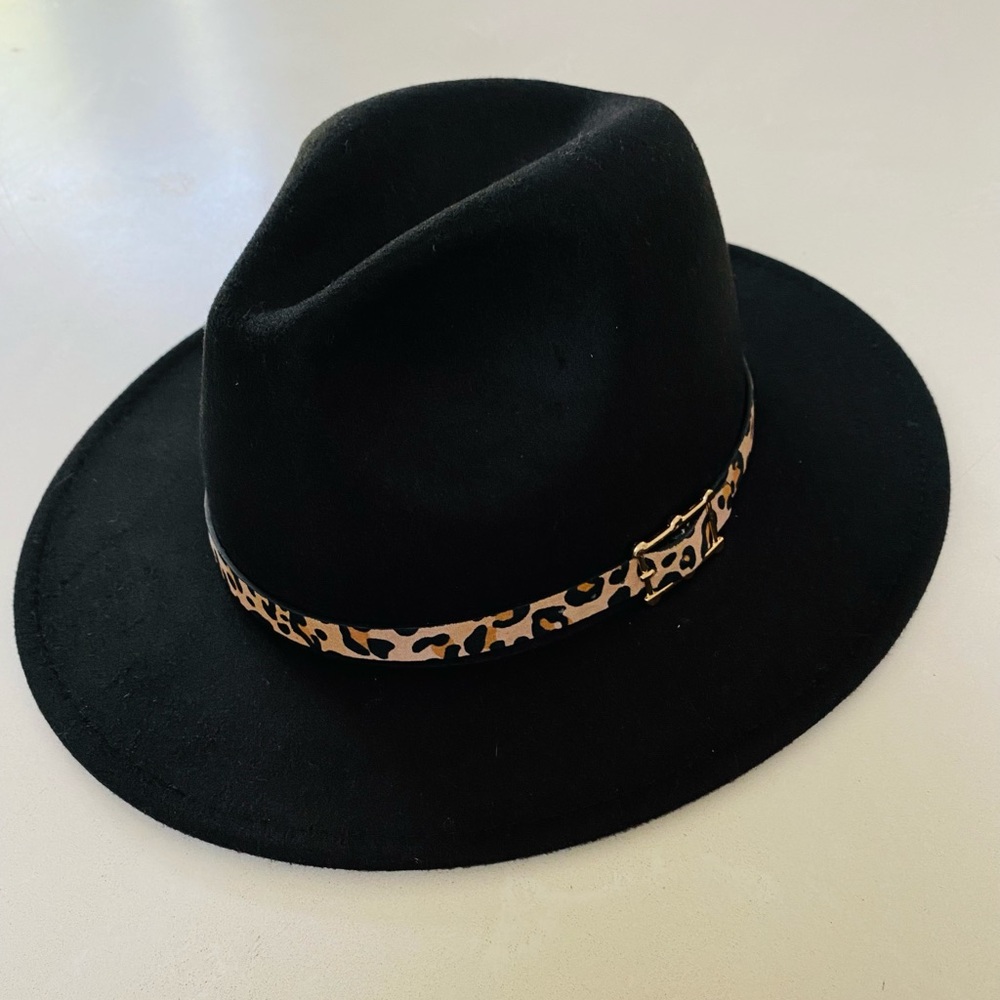 Francesca’s Black Wide Brim Fedora